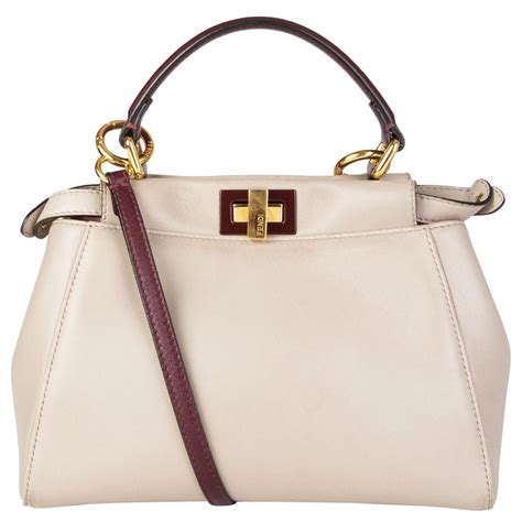 fendi peekaboo mini burgundy|fendi peekaboo sizes.